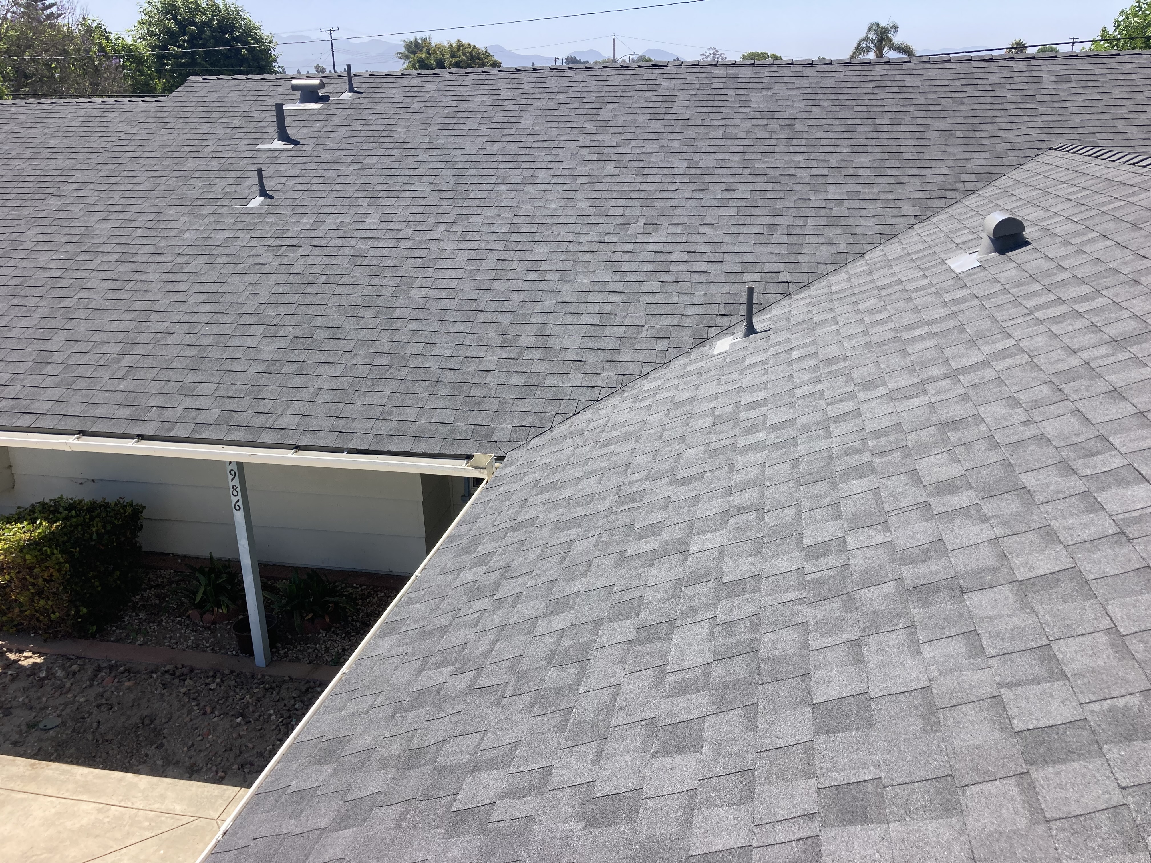 Shingled roof in Ventura, California